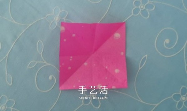 Childrens origami peach tutorial with simple instructions on how to fold a peach