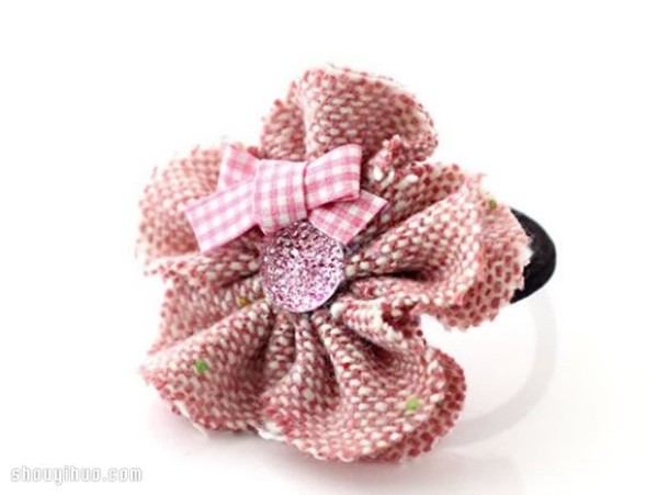 Cute and Sweet Fabric Flower Headband DIY Handmade Illustrated Tutorial