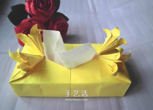 How to fold a lily tissue box and how to fold a tissue box with flowers and how to fold it