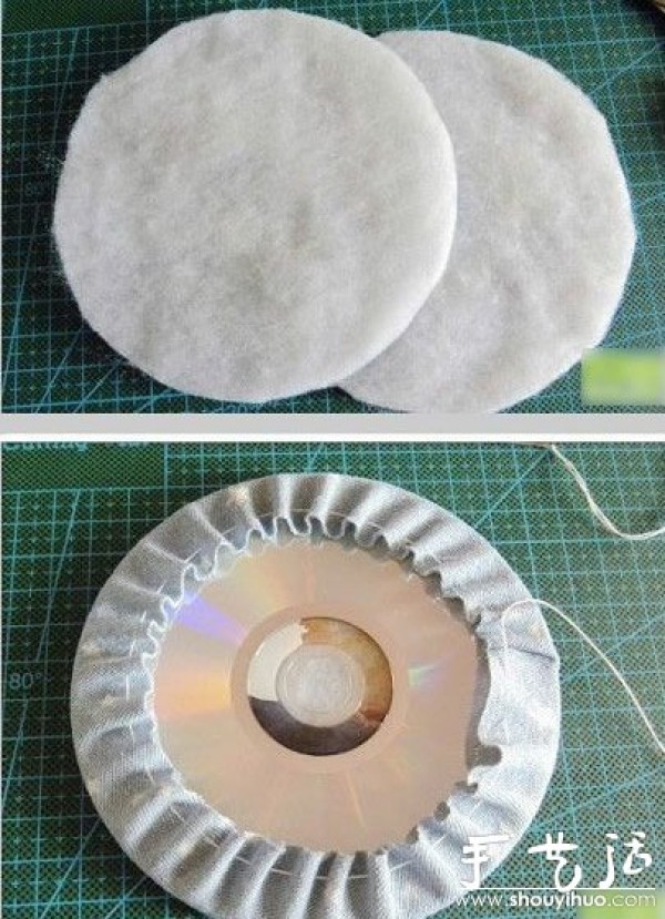 DIY beautiful coasters from waste CDs