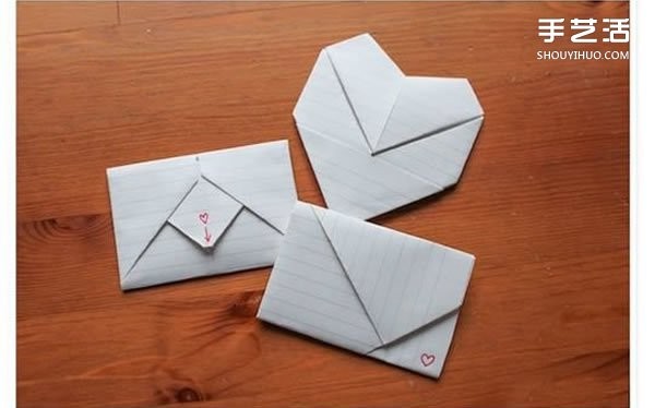 Love letter folding method illustrated step by step tutorial on how to fold a love letter envelope