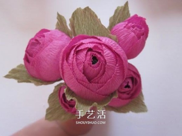 How to make crepe paper candy flowers and make crepe paper roses by hand