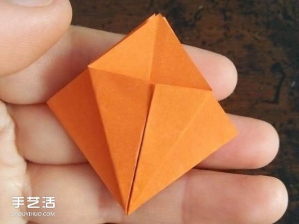 How to fold three-dimensional rhombus with diagrams and hollow three-dimensional rhombus origami tutorial