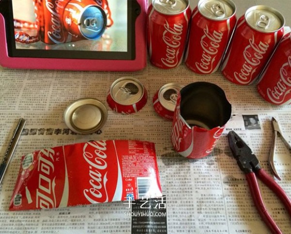 How to make a simple toy camera using cans as a camera model