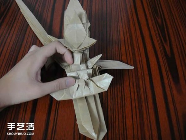 Shagugan no Shana origami illustration anime character Shana origami tutorial