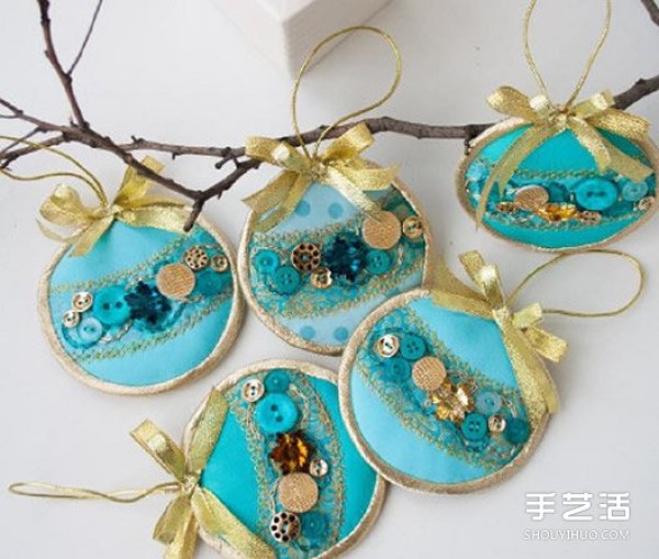 DIY diagram of handmade circular embroidered wind hanging ornaments for non-woven pendants