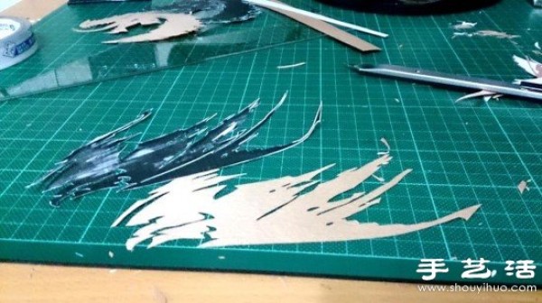 "Guild Wars 2" theme wood stickers hand-making tutorial