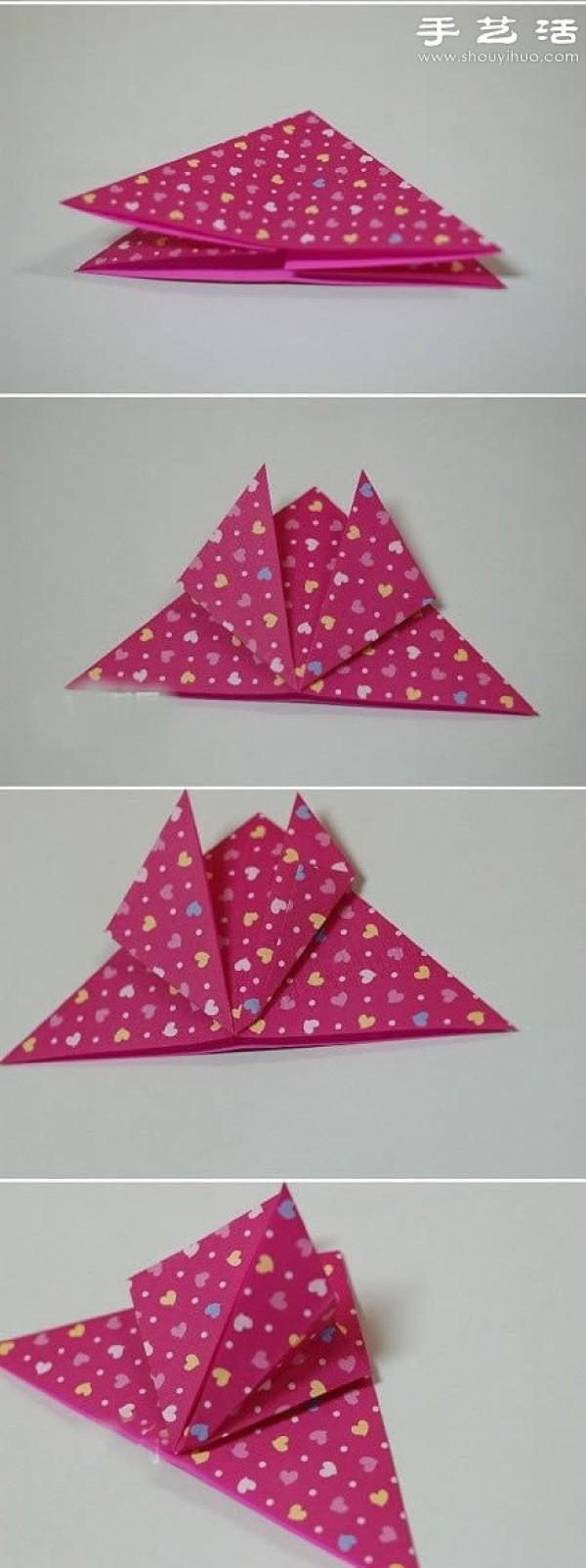 Super realistic butterfly origami tutorial illustrations