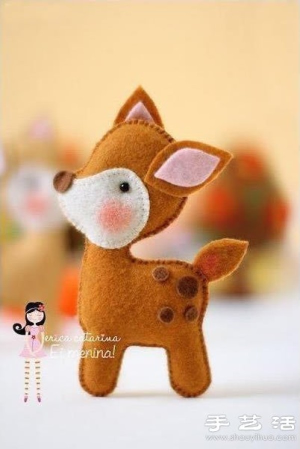 Super cute fabric toys made of non-woven fabrics