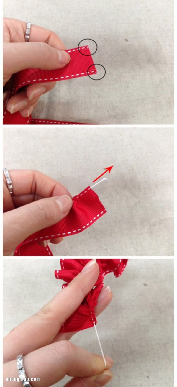 An illustrated tutorial on how to make handmade hairpins with gorgeous silk ribbons and flowers