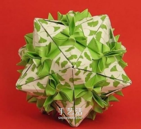 Spring-filled flower balls! Tutorial on handmade origami three-dimensional paper flower balls