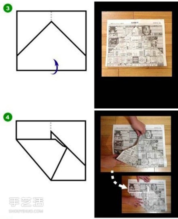 A tutorial on how to fold a dustpan, a tutorial on how to fold a dustpan from scrap newspapers