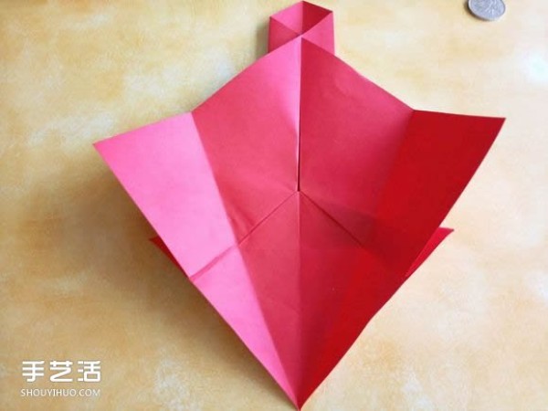 Super complex dog origami method illustrated with plastic surgery steps