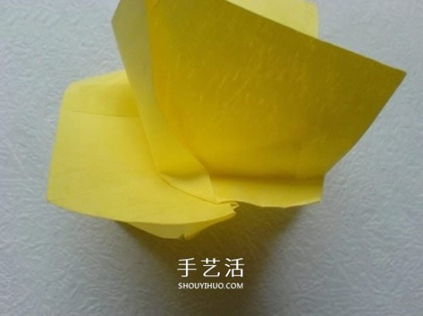 Detailed PT rose folding diagram and handmade PT rose origami tutorial