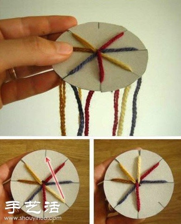 How to weave a bracelet out of cardboard