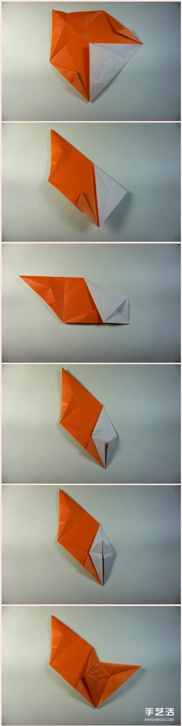 How to make an origami monkey with a three-dimensional squatting monkey origami tutorial with illustrations