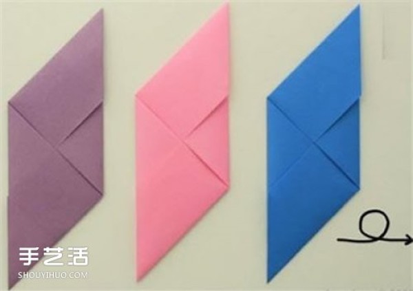 How to make Dragon Boat Festival paper rice dumplings, step-by-step picture of hand-made origami rice dumplings