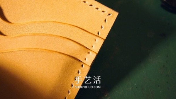 The most detailed leather art tutorial teaches you how to make a cowhide wallet step by step