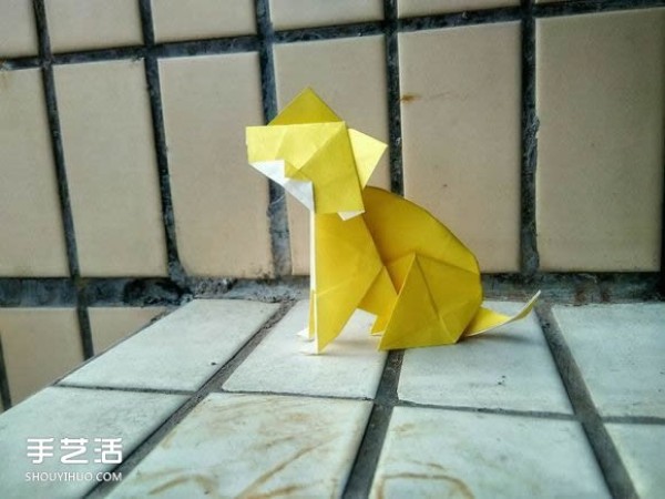 Cute 3D Origami Cat Illustrations and Steps to Origami a Cat