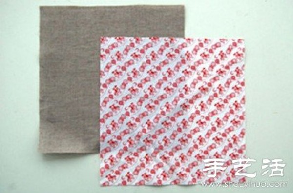 Handmade fabric envelope to convey love