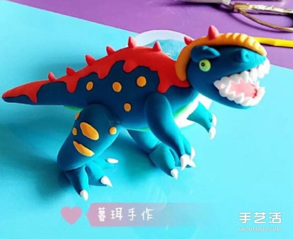 Ultra-light Clay Tyrannosaurus Rex Making Tutorial and Cute Dinosaur DIY Illustrations