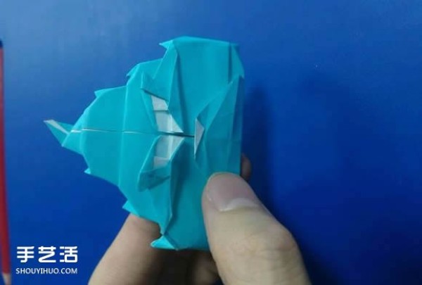 Cartoon Shit Origami Illustrated Tutorial, Step-by-step Picture of Handmade Shit Folding