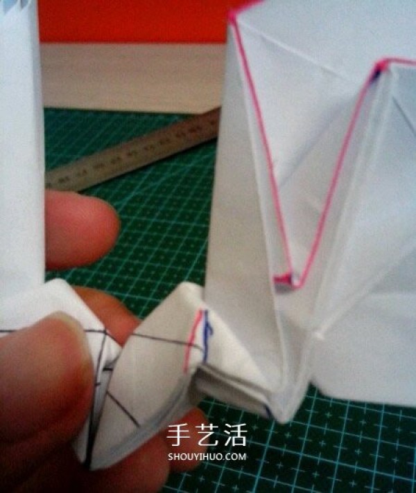 How to fold the six-winged seraphs heart origami with six-winged heart and illustration