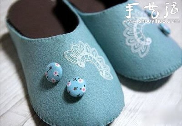 Tutorial on making casual home slippers from non-woven fabrics