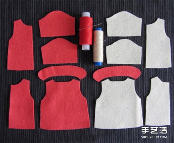 Mini doll clothing making tutorial, doll clothing hand-making illustrations