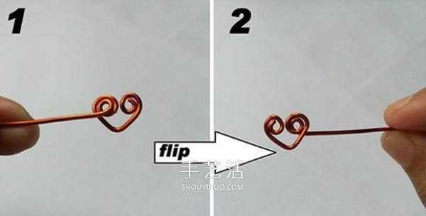 DIY production diagram of a heart-to-heart ring for your girlfriend on Valentines Day