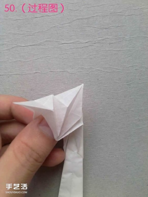 How to fold paper egrets with detailed illustrations of steps for folding three-dimensional egrets