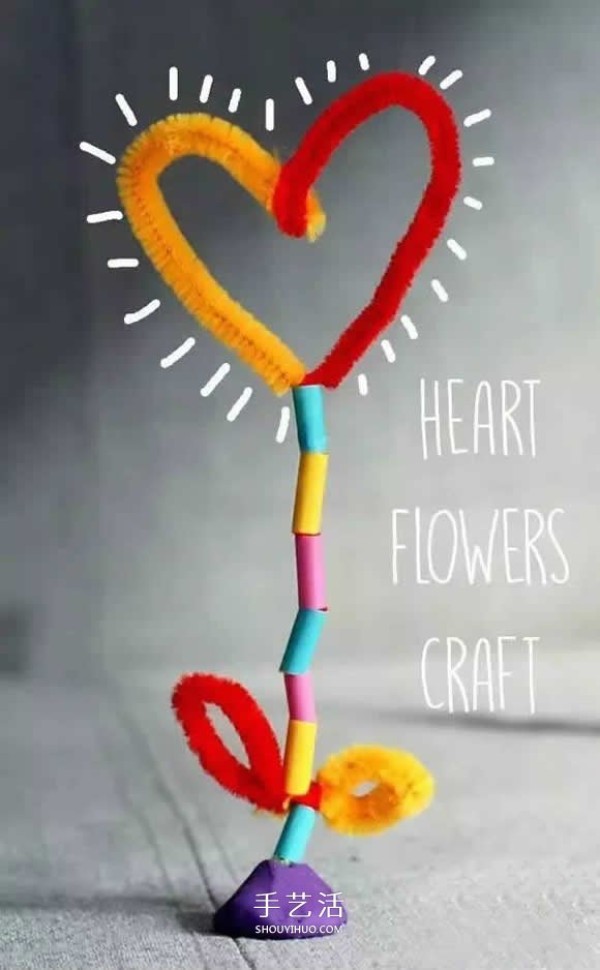 Mothers Day love flowers handmade straw twist sticks as flower gifts