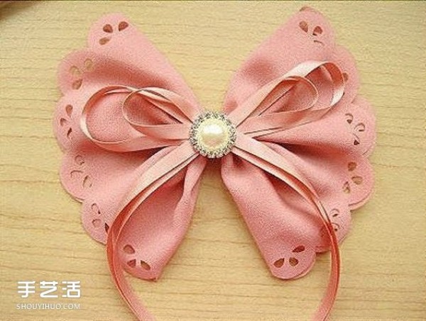 Two types of bow hair accessories, DIY fabric bow hair accessories and hairpin production