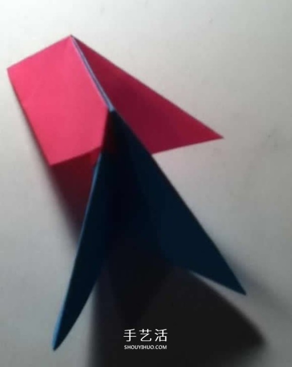 How to fold an octagonal dart with an illustration. Origami by hand.Corner dart stacking method