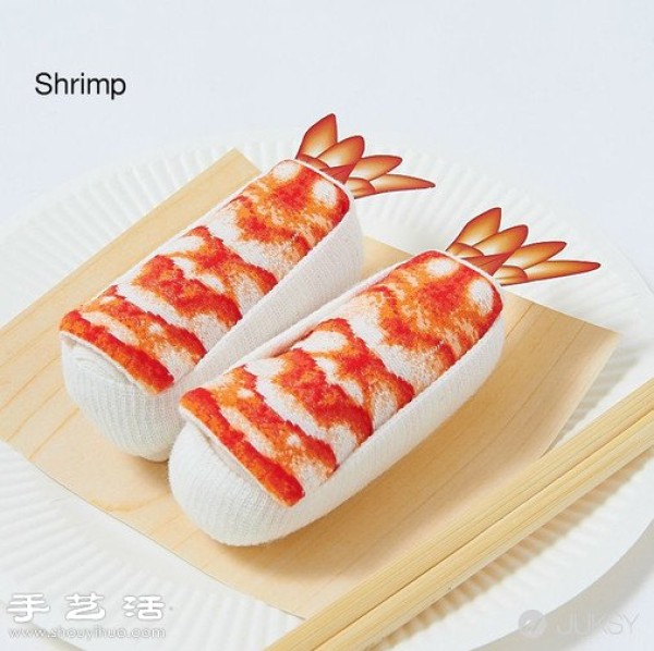 Creative sashimi sushi socks invented by Japanese people