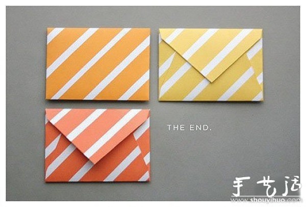 Handmade origami tutorial for making cute envelopes