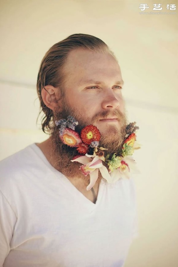 Have you seen a man with flowers on his beard? 