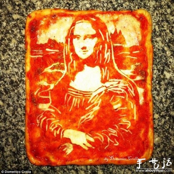 Celebrity portrait ideas on pizza