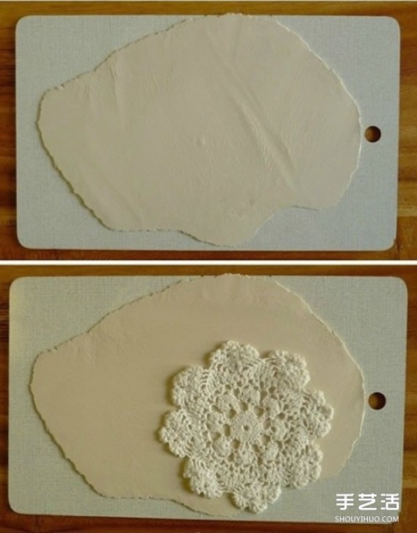 Soft clay decorative plate DIY beautiful decorative plate hand-making tutorial