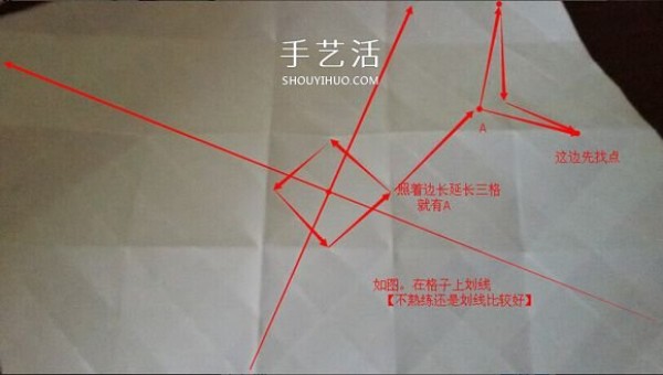 Illustration of the Kawasaki rose folding method for the rolled core, detailed Kawasaki rose folding method for the rolled core