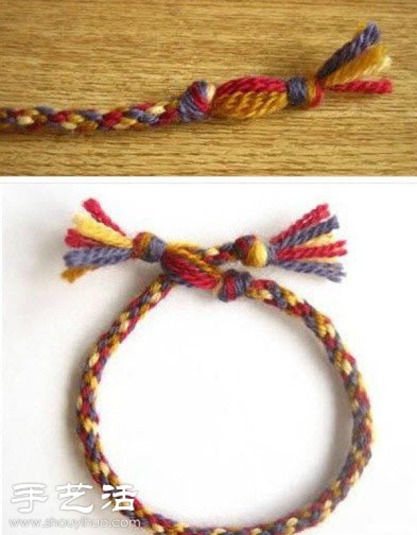 How to weave a bracelet out of cardboard