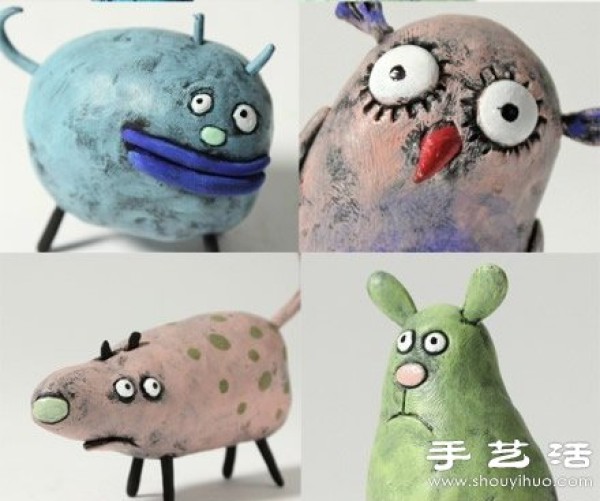 Funny animals made by DIY polymer clay/clay