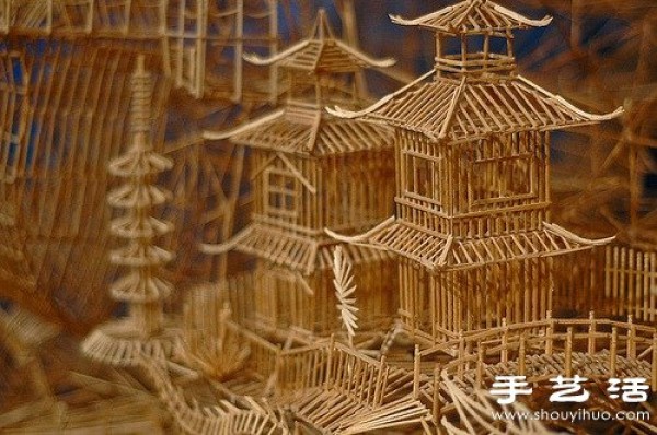 San Francisco street view model was handmade using 100,000 toothpicks in 35 years