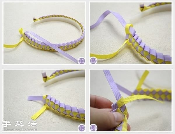 How to DIY hand-made fresh headbands with braided tape