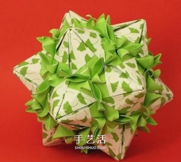 Spring-filled flower balls! Tutorial on handmade origami three-dimensional paper flower balls