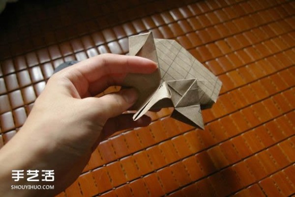 Mabona Rhino Origami Tutorial, Mabona Rhino Origami Illustrations