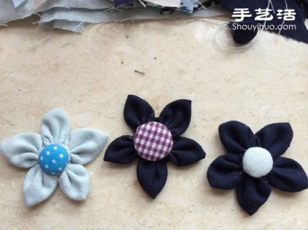 Super detailed steps to teach you how to make simple fabric flowers