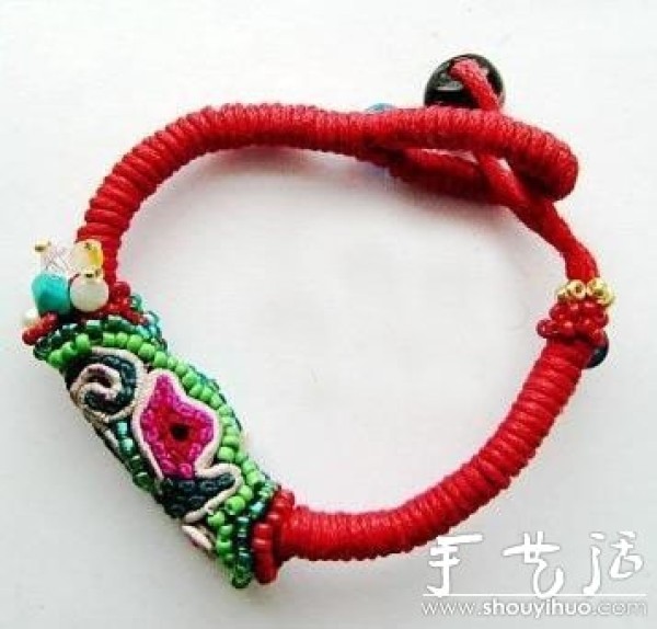 Handmade DIY red rope for good luck