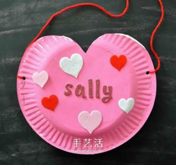 Cute love bag! How to make bags from handmade paper plates for children