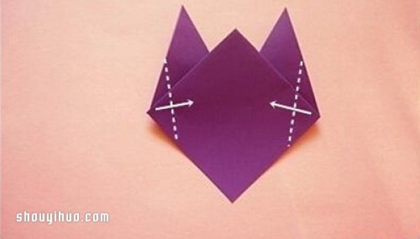 How to make origami cat hand puppets with illustrations of how to make cat hand puppets